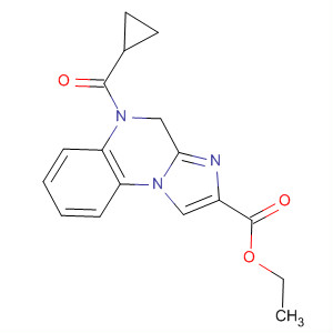 Imidazo[1,2-a]quinoxaline-2-carboxylic acid,5-(cyclopropylcarbonyl)-4,5-dihydro-, ethyl ester molecular structure