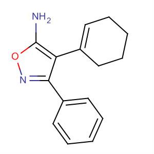 5-Isoxazolamine, 4-(1-cyclohexen-1-yl)-3-phenyl- molecular structure