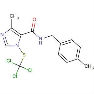 1H-Imidazole-5-carboxamide,4-methyl-N-[(4-methylphenyl)methyl]-1-[(trichloromethyl)thio]- molecular structure