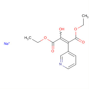 2-Butenedioic acid, 2-hydroxy-3-(3-pyridinyl)-, diethyl ester, sodium salt molecular structure
