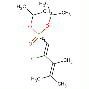 Phosphonic acid, (2-chloro-3,4-dimethyl-1,3-pentadienyl)-,bis(1-methylethyl) ester molecular structure