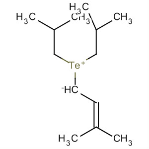 Telluronium, bis(2-methylpropyl)-, 3-methyl-2-butenylide molecular structure