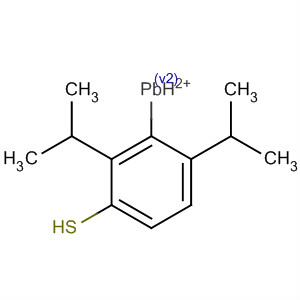 Benzenethiol, 2,6-bis(1-methylethyl)-, lead(2+) salt molecular structure