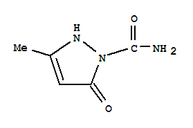 1H-Pyrazole-1-carboxamide,2,5-dihydro-3-methyl-5-oxo- molecular structure