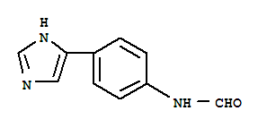 N-[4-(3H-imidazol-4-yl)phenyl]formamide molecular structure