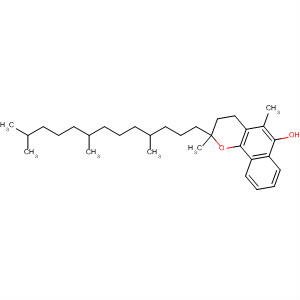 2H-Naphtho[1,2-b]pyran-6-yloxy,3,4-dihydro-2,5-dimethyl-2-(4,8,12-trimethyltridecyl)- molecular structure