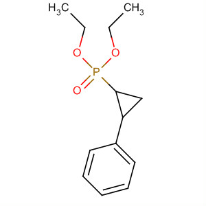 Phosphonic acid, (2-phenylcyclopropyl)-, diethyl ester, trans- molecular structure
