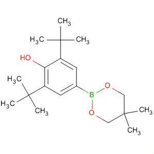 Phenol,4-(5,5-dimethyl-1,3,2-dioxaborinan-2-yl)-2,6-bis(1,1-dimethylethyl)- molecular structure