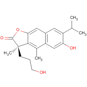 Naphtho[2,3-b]furan-2(3H)-one,6-hydroxy-3-(3-hydroxypropyl)-3,4-dimethyl-7-(1-methylethyl)-, (R)-