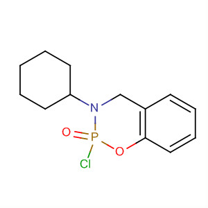2H-1,3,2-Benzoxazaphosphorine, 2-chlorooctahydro-3-phenyl-, 2-oxide molecular structure