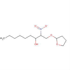 3-Nonanol, 2-nitro-1-[(tetrahydro-2-furanyl)oxy]-