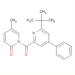 2(1H)-Pyridinone,1-[[6-(1,1-dimethylethyl)-4-phenyl-2-pyridinyl]carbonyl]-5-methyl- molecular structure