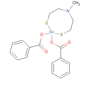 4H-1,3,6,2-Dithiazastannocine, 2,2-bis(benzoyloxy)tetrahydro-6-methyl- molecular structure