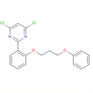 Pyrimidine, 4,6-dichloro-2-[(3-phenoxypropoxy)phenyl]- molecular structure