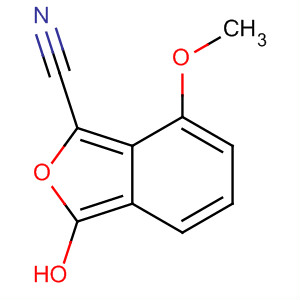2-Benzofurancarbonitrile, 3-hydroxy-7-methoxy- molecular structure