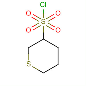 2H-Thiopyran-3-sulfonyl chloride, tetrahydro-, 1,1-dioxide molecular structure