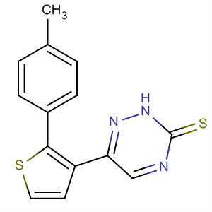 Thieno[2,3-e]-1,2,4-triazine-3(2H)-thione, 6-(4-methylphenyl)- molecular structure