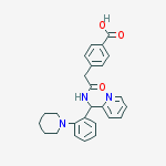 4-(2-oxo-2-{[(2-piperidin-1-ylphenyl)(pyridin-2-yl)methyl]amino}ethyl)benzoic acid
