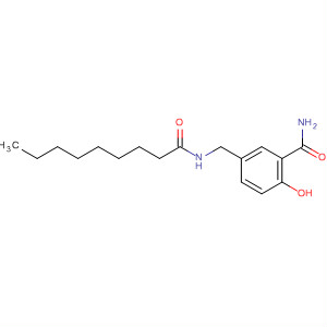 Benzamide, 2-hydroxy-5-[[(1-oxononyl)amino]methyl]- molecular structure
