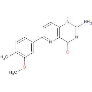Pyrido[3,2-d]pyrimidin-4(1H)-one,2-amino-6-(3-methoxy-4-methylphenyl)- molecular structure