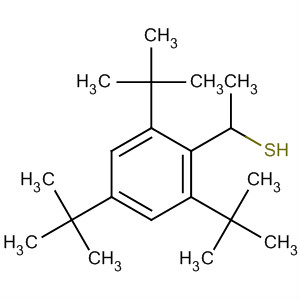 Benzenemethanethiol, 2,4,6-tris(1,1-dimethylethyl)-a-methyl- molecular structure