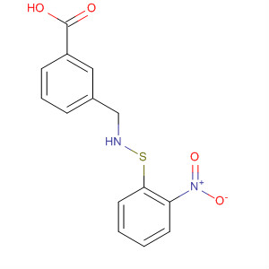 Benzoic acid, 3-[[[(2-nitrophenyl)thio]amino]methyl]- molecular structure