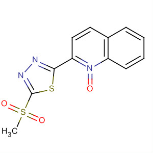 Quinoline, 2-[5-(methylsulfonyl)-1,3,4-thiadiazol-2-yl]-, 1-oxide