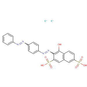 2,7-Naphthalenedisulfonic acid,4-hydroxy-3-[[4-(phenylazo)phenyl]azo]-, dipotassium salt molecular structure