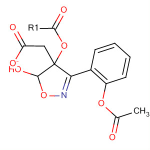 5-Isoxazolol, 3-[2-(acetyloxy)phenyl]-4,5-dihydro-, acetate (ester)