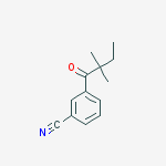 3-CYANO-2,2-DIMETHYLBUTYROPHENONE molecular structure