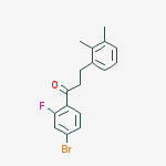 4-BROMO-3-(2,3-DIMETHYLPHENYL)-2-FLUOROPROPIOPHENONE molecular structure