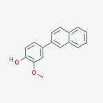 2-methoxy-4-naphthalen-2-ylphenol molecular structure