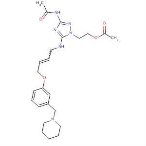 Acetamide,N-[1-[2-(acetyloxy)ethyl]-5-[[4-[3-(1-piperidinylmethyl)phenoxy]-2-butenyl]amino]-1H-1,2,4-triazol-3-yl]-, (Z)-