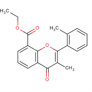 4H-1-Benzopyran-8-carboxylic acid,3-methyl-2-(2-methylphenyl)-4-oxo-, ethyl ester molecular structure