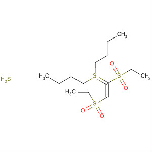 Butane, 1,1'-[[bis(ethylsulfonyl)ethenylidene]bis(thio)]bis- molecular structure