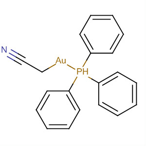 Gold, (cyanomethyl)(triphenylphosphine)- molecular structure