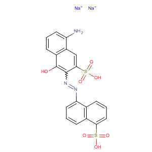 1-Naphthalenesulfonic acid,5-[(5-amino-1-hydroxy-3-sulfo-2-naphthalenyl)azo]-, disodium salt molecular structure