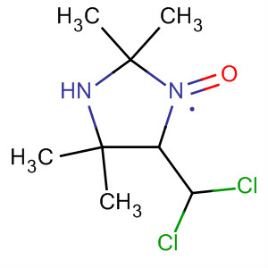 1H-Imidazole, 4-(dichloromethyl)-2,5-dihydro-2,2,5,5-tetramethyl-,3-oxide molecular structure