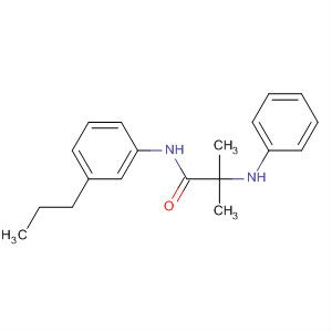 Propanamide, 2-methyl-2-(phenylamino)-N-(3-propylphenyl)- molecular structure