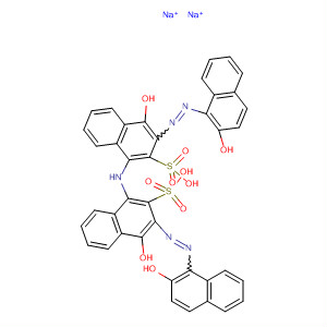 2-Naphthalenesulfonic acid,7,7'-iminobis[4-hydroxy-3-[(2-hydroxy-1-naphthalenyl)azo]-, disodiumsalt molecular structure