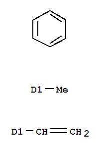 2-Propenenitrile,polymer with ethenylmethylbenzene molecular structure