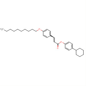 2-Propenoic acid, 3-[4-(decyloxy)phenyl]-, 4-cyclohexylphenyl ester molecular structure