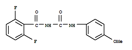 2,6-difluoro-N-[(4-methoxyphenyl)carbamoyl]benzamide molecular structure
