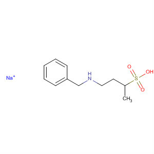 2-Butanesulfonic acid, 4-[(phenylmethyl)amino]-, monosodium salt molecular structure