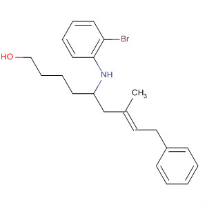 7-Nonen-1-ol, 5-[(2-bromophenyl)amino]-7-methyl-9-phenyl-, (7E)-