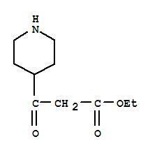 ETHYL-4-PIPERIDINOYL-ACETATE molecular structure