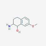 2-Amino-7-methoxy-1,2,3,4-tetrahydro-naphthalen-1-ol molecular structure