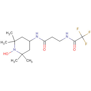 1-Piperidinyloxy,2,2,6,6-tetramethyl-4-[[1-oxo-3-[(trifluoroacetyl)amino]propyl]amino]- molecular structure