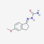 (1E)-5-methoxy-2,3-dihydro-1H-inden-1-one semicarbazone molecular structure