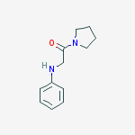 2-anilino-1-pyrrolidin-1-ylethanone molecular structure
